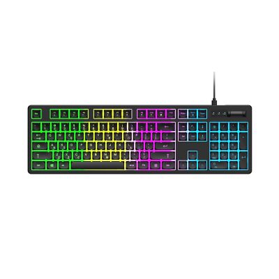 2. Wozinsky WKG-200 RGB Membran-Gaming-Tastatur mit Scrollrad – Schwarz