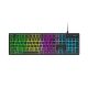 2. Wozinsky WKG-200 RGB Membran-Gaming-Tastatur mit Scrollrad – Schwarz