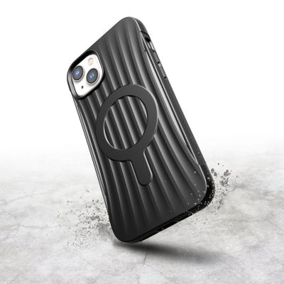 5. Raptic X-Doria Clutch Case iPhone 14 Plus mit MagSafe Rückseite schwarz
