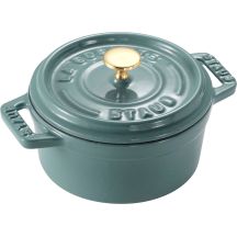 STAUB MINI COCOTTE Mini-Rundtopf aus Gusseisen, 250 ml, Eukalyptus