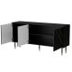 2. 3D MOUNTAIN Kommode 154x40x72 schwarz + gold