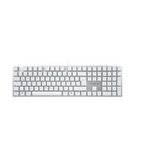 CHERRY KC 200 MX Universal-USB-Tastatur QWERTZ, Neusilber, Weiß