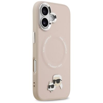 4. Karl Lagerfeld Karl & Choupette Pins MagSafe Case für iPhone 17 Pink