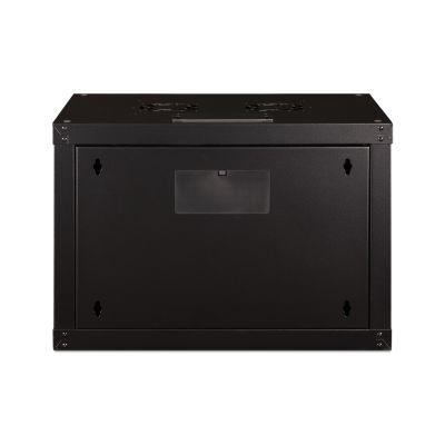 15. Digitus Unique 19" 7U Wand-Netzwerkschrank 600x450 mm, Glastür, schwarz, ungeteilt, montiert, 100 kg