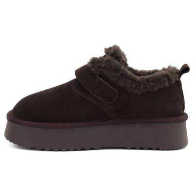 7. Kurze, warme Damen-Lederstiefeletten in Braun Big Star UU274319