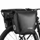 3. Rockbros AS-003-1BK wasserdichte Fahrradtasche mit Schultergurt, Vorder-/Hinterradbefestigung, 10-14 l – schwarz