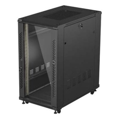 Lanberg FF01-6022-12B 22U Rack, freistehend, schwarz