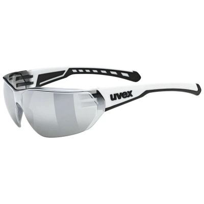 4. UVEX Equate Radbrille, weiß matt/mir.silber