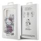 8. Hello Kitty IML Kitty On Bricks Graffiti Hülle für iPhone 14 Pro – weiß