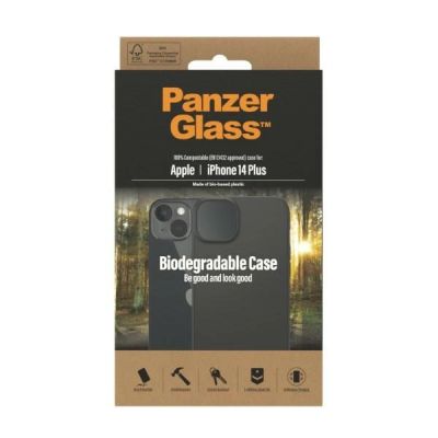 3. Biologisch abbaubare Schutzhülle von PanzerGlass für iPhone 14 Plus / 15 Plus – Schwarz