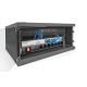 26. 19-Zoll-4HE-Wandnetzwerkschrank, SOHO 241 x 540 x 400 mm, Glastür, schwarz, unmontiert, 60 kg