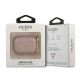 3. Guess GUAPSASMP AirPods Pro Cover Pink/Pink Saffiano Script Metal Collection