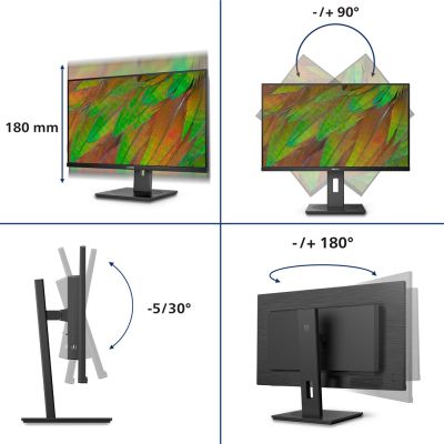 30. Philips 3000er Serie 32B1N3800/00 Computermonitor 81,3 cm (32 Zoll) 3840 x 2160 Pixel 4K Ultra HD LCD Schwarz