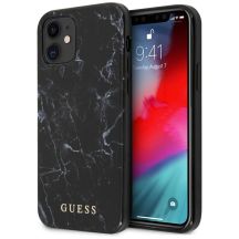 Guess Marble Case für iPhone 12 mini - Schwarz