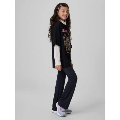 3. Strickleggings für Mädchen mit ausgestelltem Bein, Größe 4F 4FJKAW26TTIGF351-20S
