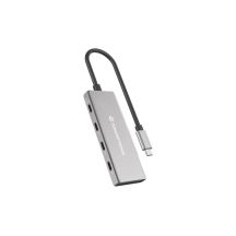 Conceptronic HUBBIES16G USB 3.2 Gen 2 (3.1 Gen 2) Typ-C Hubs und Hubs 10000 Mbit/s Grau