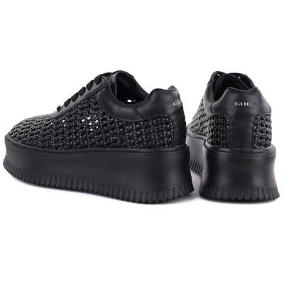 4. Damen-Sneaker mit Plateausohle, luftiges Design, schwarz, Modell Goe TT2N4043