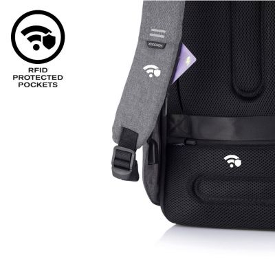 10. XD DESIGN DIEBSTAHLSICHERER RUCKSACK BOBBY HERO XL GRAU P/N: P705.712