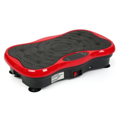 2. Extralink Moonwalk Spin Move Vibrationsplattform für Fitnessübungen 200W rot