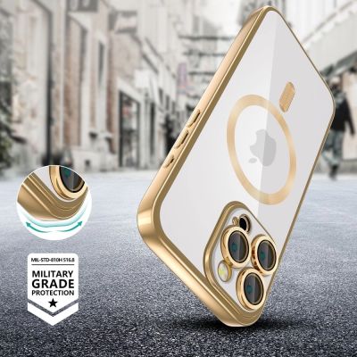 4. Tech-Protect MagFlex MagSafe Hülle für iPhone 16 Pro – Gold