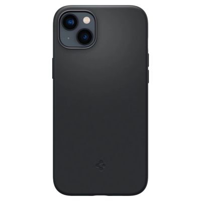 3. Spigen Silicone Fit Mag Hülle mit MagSafe für iPhone 14 Plus – Schwarz