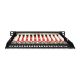 4. Digitus Patchpanel CAT 6A Slim, geschirmt, 12-Port, 0,5 HE, 10", Schwarz
