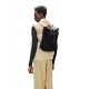 7. Rains Rolltop Rusksack Mesh Mini Schwarz W3 Rucksack 13350 01