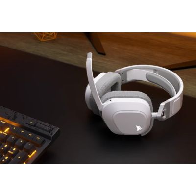 7. Corsair CA-9011296-EU Kabelloser Gaming-Bluetooth-Kopfhörer mit Bügel, Weiß