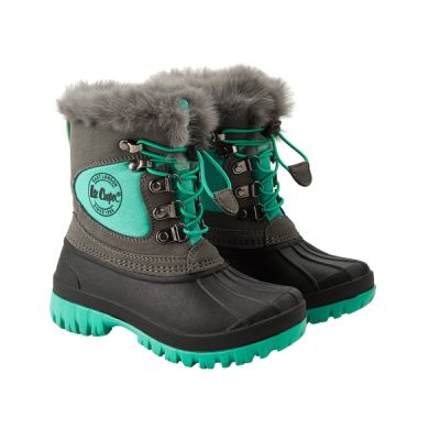 4. Lee Cooper Winterstiefel für Kinder, türkis, gefütterte Schneestiefel