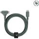 Native Union Duo-Kabel (USB-C auf USB-C/Lightning), Grün, USB-C, USB-C/Lightning, 1,5 m, Stecker, Stecker