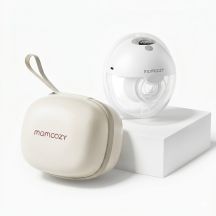 Momcozy M5 Smart Wearable Milchpumpe – | Shell Milchpumpe | App-Steuerung, kabellos, Einzeln, Grau