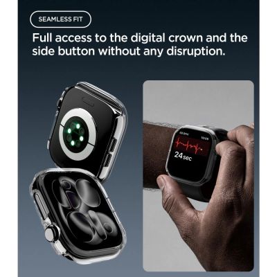 9. Spigen Thin Fit Hülle für Apple Watch 46 mm – Transparent