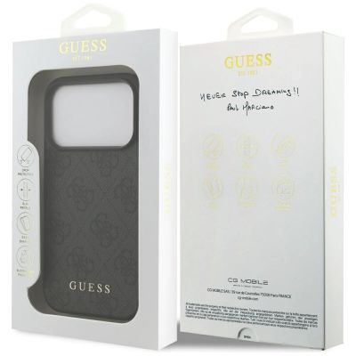 8. Guess 4G Classic Case für iPhone 17 Pro - Schwarz