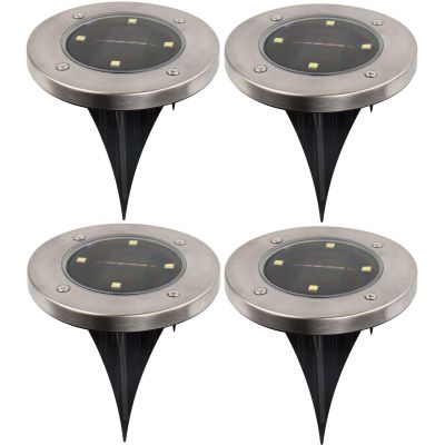 Solarlampe mit 4 SMD-LEDs zur Erdung, 4er-Set