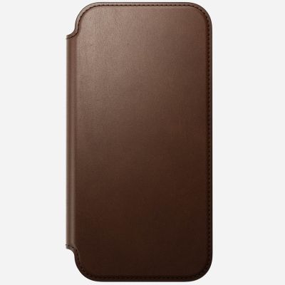 6. Nomad Moderne Leder-Folio-Handyhülle 17,5 cm (6,9") Braun
