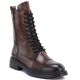 Braune Damen-Lederboots im Worker-Stil Artiker 59C1207