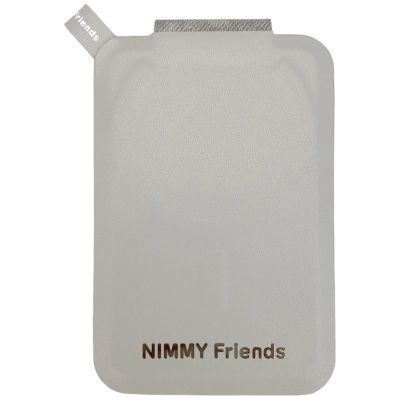5. Nimmy New Big-Eye Cute Pets 2.0 Hunde-Magnetgeldbörse mit Handyhalterung – Grau