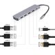 GEMBIRD MULTI-ADAPTER USB TYP-C 3-IN-1 SILBERNER HUB USB, HDMI, PD (100W)