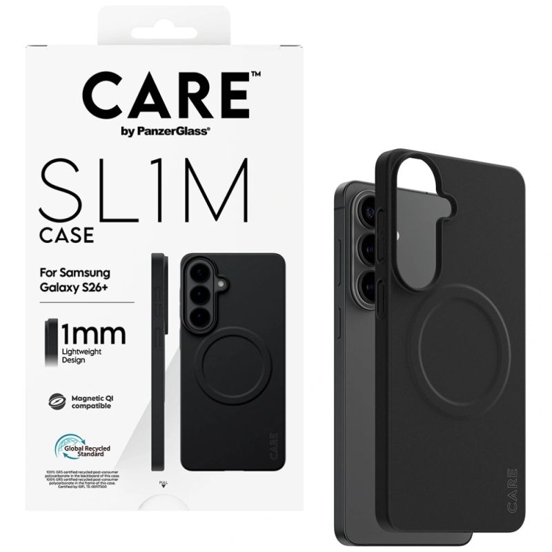 4. CARE by PanzerGlass SL1M Hülle für Samsung Galaxy S26+ - Schwarz