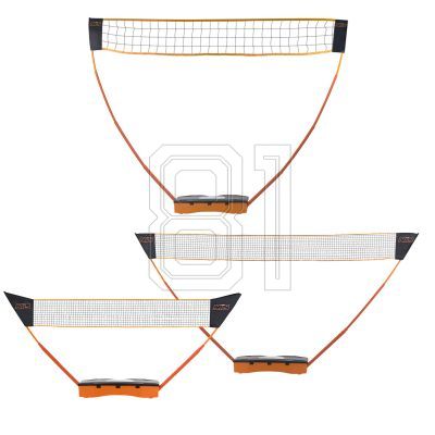 55. ZSB 3in1 Badmintonnetz-Set + Tennisnetz + Volleyballnetz 