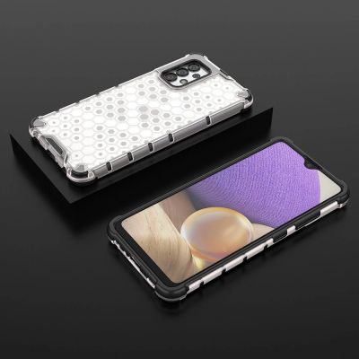 12. Gepanzerte Wabenhülle mit Gelrahmen für Samsung Galaxy A13 5G transparent