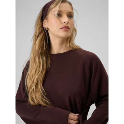 6. Damen-Sweatshirt mit Bindebändern und Modal 4F 4FRSS26TSWSF2784-80S