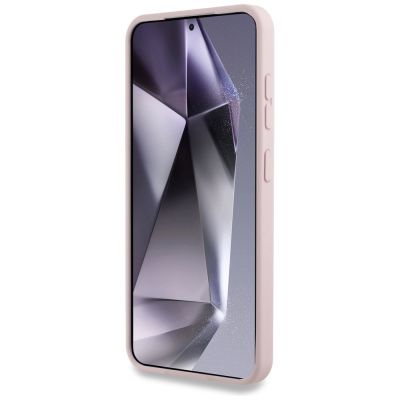 5. Karl Lagerfeld Silikon Double Heads And Circle MagSafe Samsung Galaxy S25 Hülle rosa