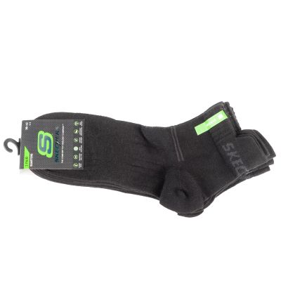 Skechers 3PPK Bamboo Mesh Viertelsocken SK42056-9999 Schwarz 39-42