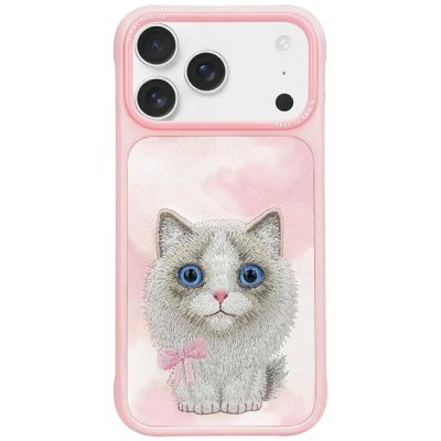 Nimmy Big Eyed Pet 2.0 Katzen-Schutzhülle für iPhone 17 Pro, Pink