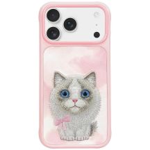 Nimmy Big Eyed Pet 2.0 Katzen-Schutzhülle für iPhone 17 Pro, Pink
