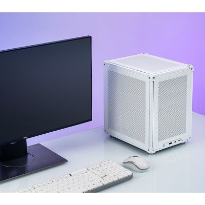 29. Jonsbo C6 Micro-ATX Computergehäuse – Weiß