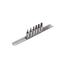 UNIOR 1/4'' Sechskant-Schraubendreher-Steckschlüssel auf einer Schiene