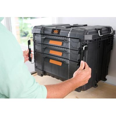 3. KETER XL Werkzeugkasten mit 3 Schubladen