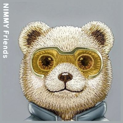 10. Nimmy Cool&Cute 2.0 Bear Case für iPhone 15 Pro - Grau
